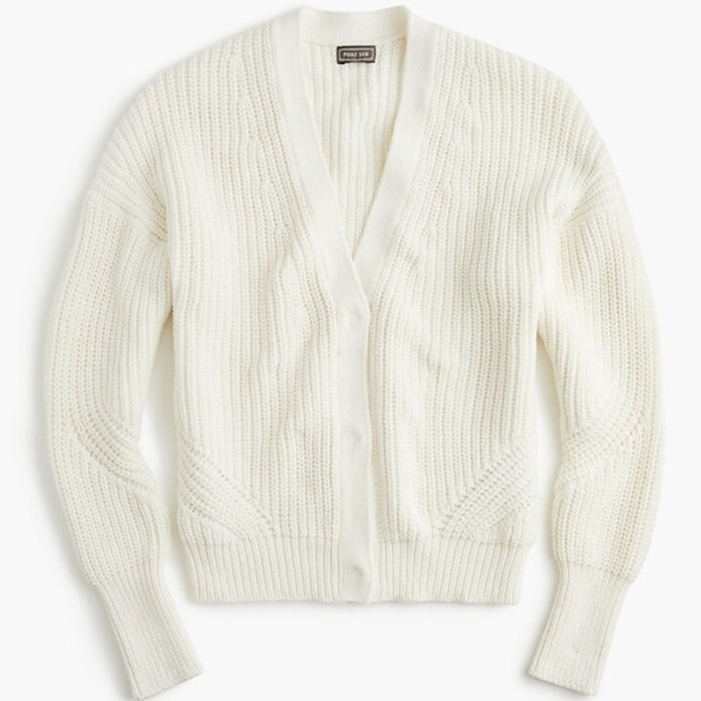 J.Crew Point Sur Ribbed Cardigan Sweater